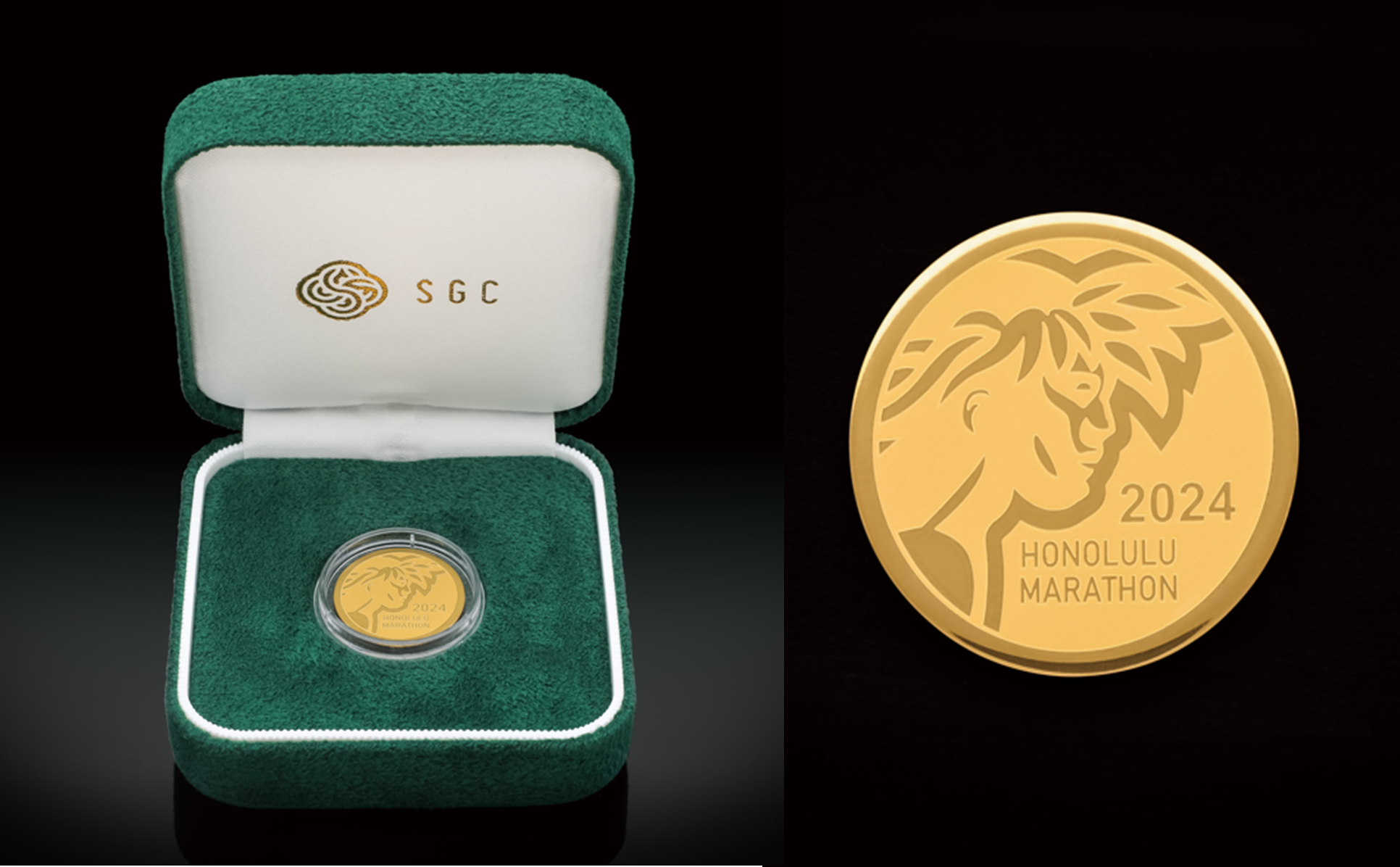 純金のホノルルマラソン記念メダルEC販売開始！