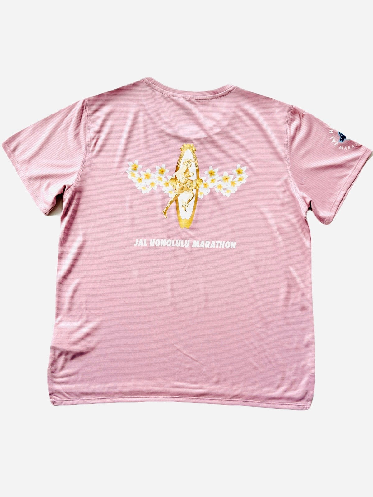 【ニューバランス製】<br>JALホノルルマラソン 2025<br>オフィシャルランニングTシャツ<br>ウィメンズモデル(ピンク)