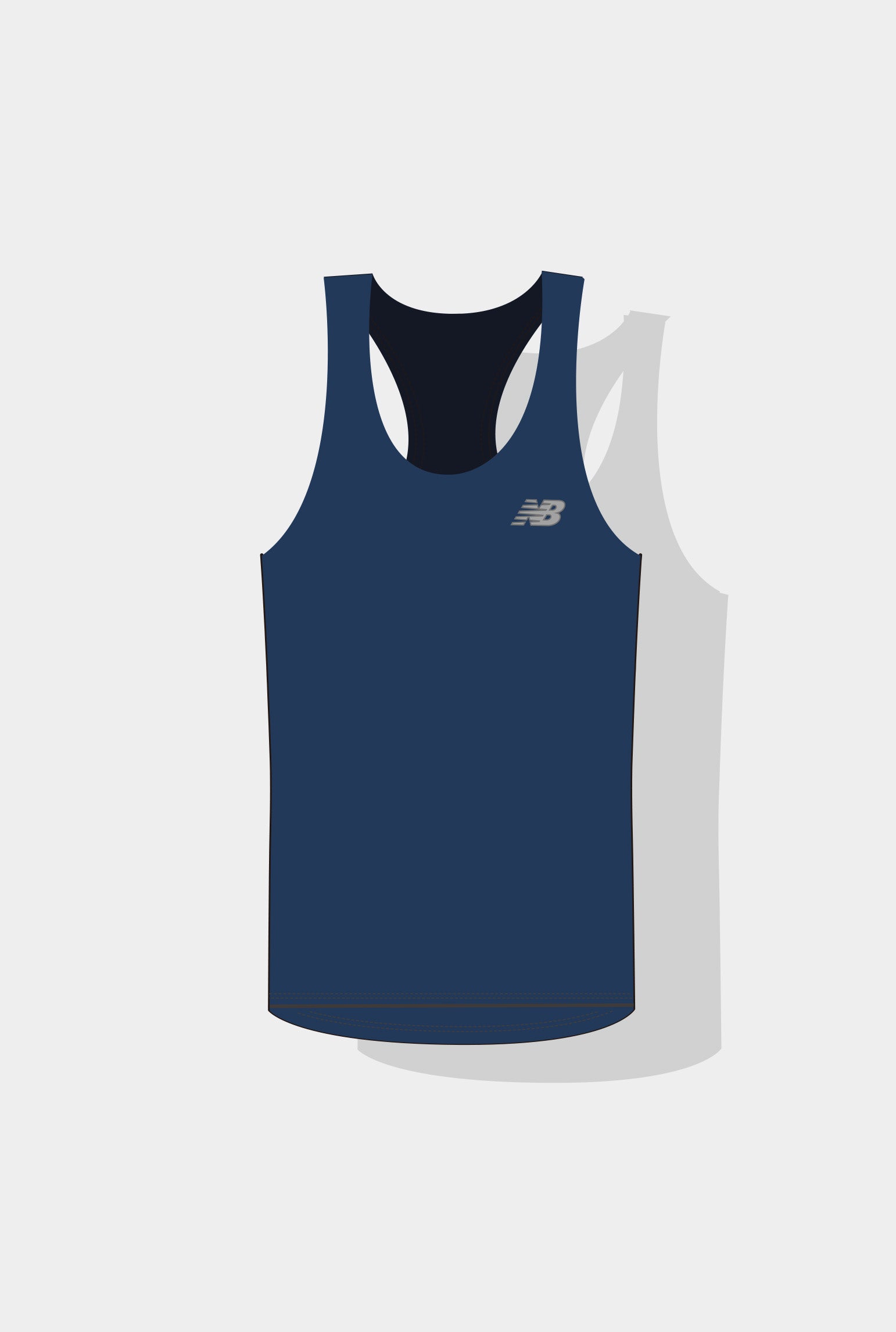 【ニューバランス製】<br>JALホノルルマラソン 2025<br>Women's Sport タンク(ネイビー)