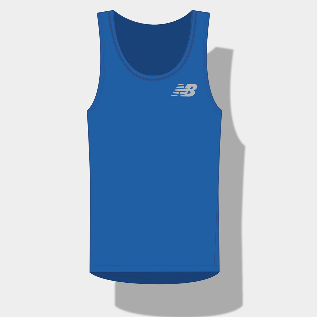 【ニューバランス製】<br>JALホノルルマラソン 2025<br>Men's Sport Essentials シングレット(ブルー)