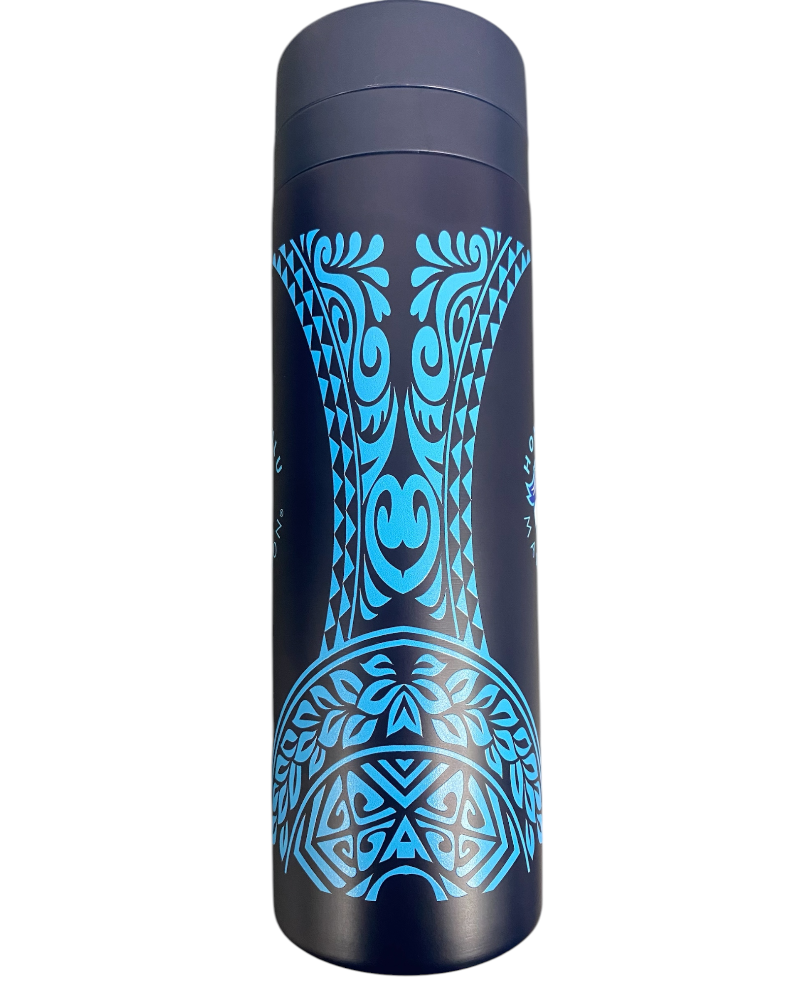 ホノルルマラソンオリジナル・サーモステンレスウォーターボトル(500ml)<br>ポリネシアンアート+King’s Runnerロゴ