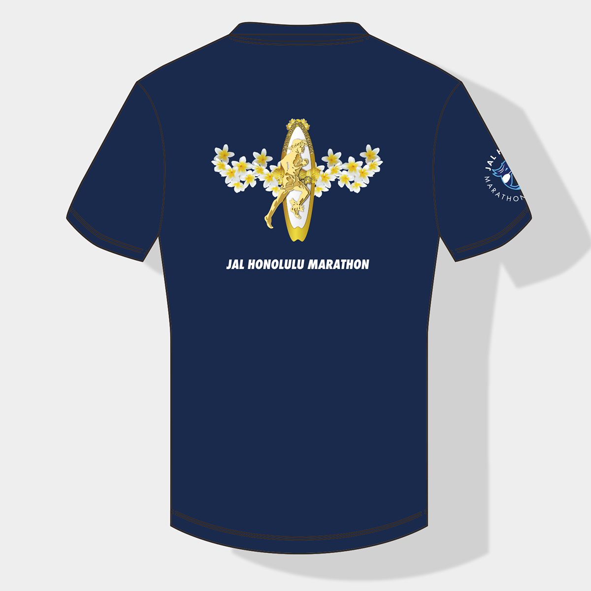 【ニューバランス製】<br>JALホノルルマラソン 2025<br>オフィシャルランニングTシャツ<br>ウィメンズモデル(ネイビー)