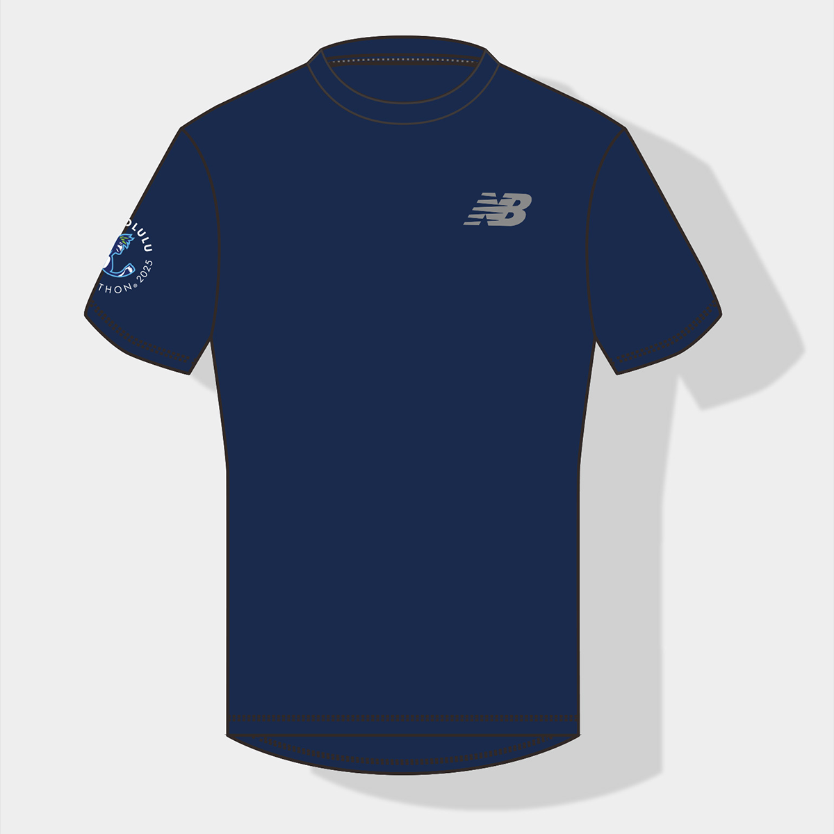 【ニューバランス製】<br>JALホノルルマラソン 2025<br>オフィシャルランニングTシャツ<br>ウィメンズモデル(ネイビー)