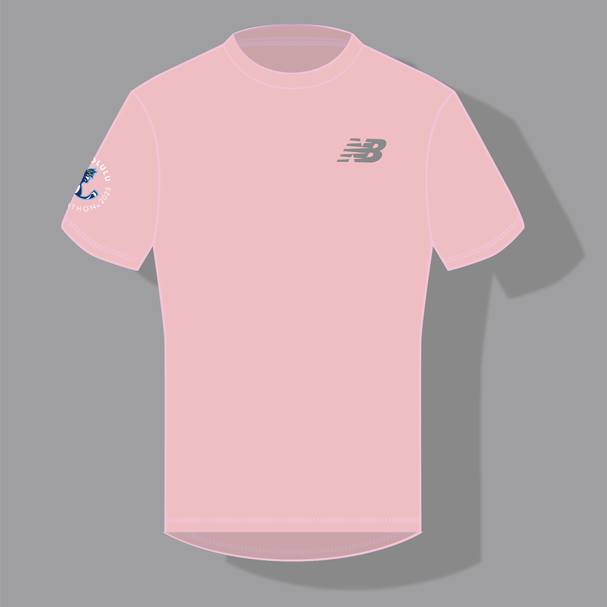 【ニューバランス製】<br>JALホノルルマラソン 2025<br>オフィシャルランニングTシャツ<br>ウィメンズモデル(ピンク)