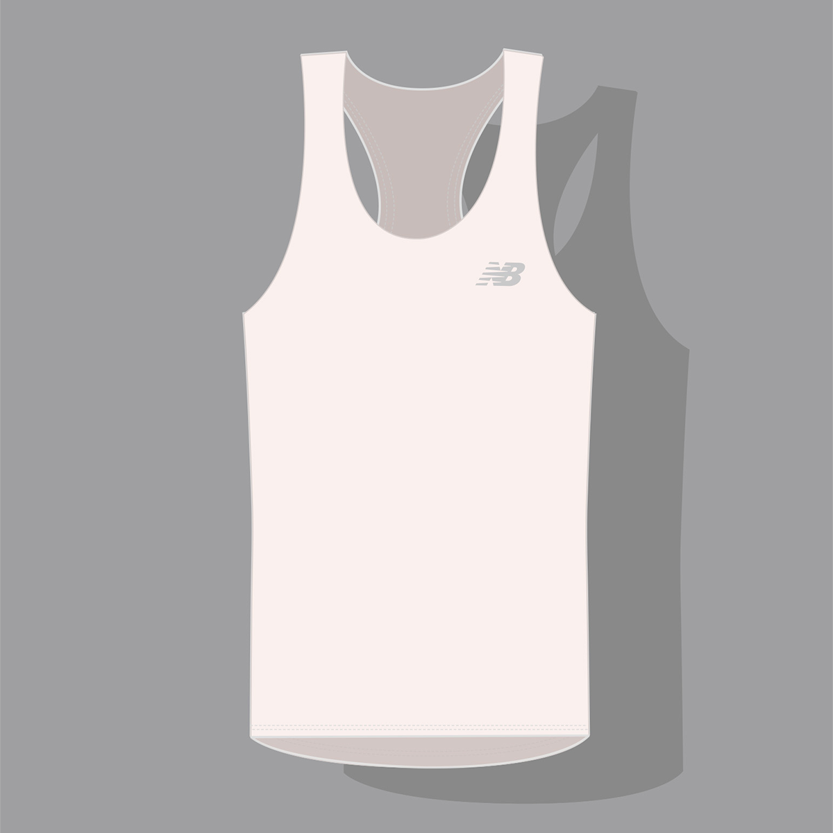 【ニューバランス製】<br>JALホノルルマラソン 2025<br>Women's Sport タンク(ピンクグラナイト)
