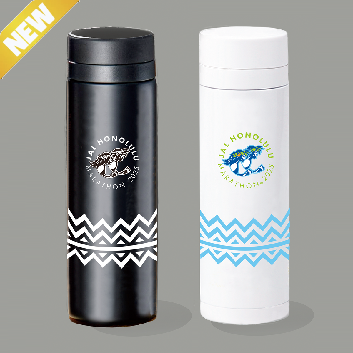 JALホノルルマラソン オリジナル サーモステンレスウォーターボトル(500ml)<br>King’s Runnerロゴ