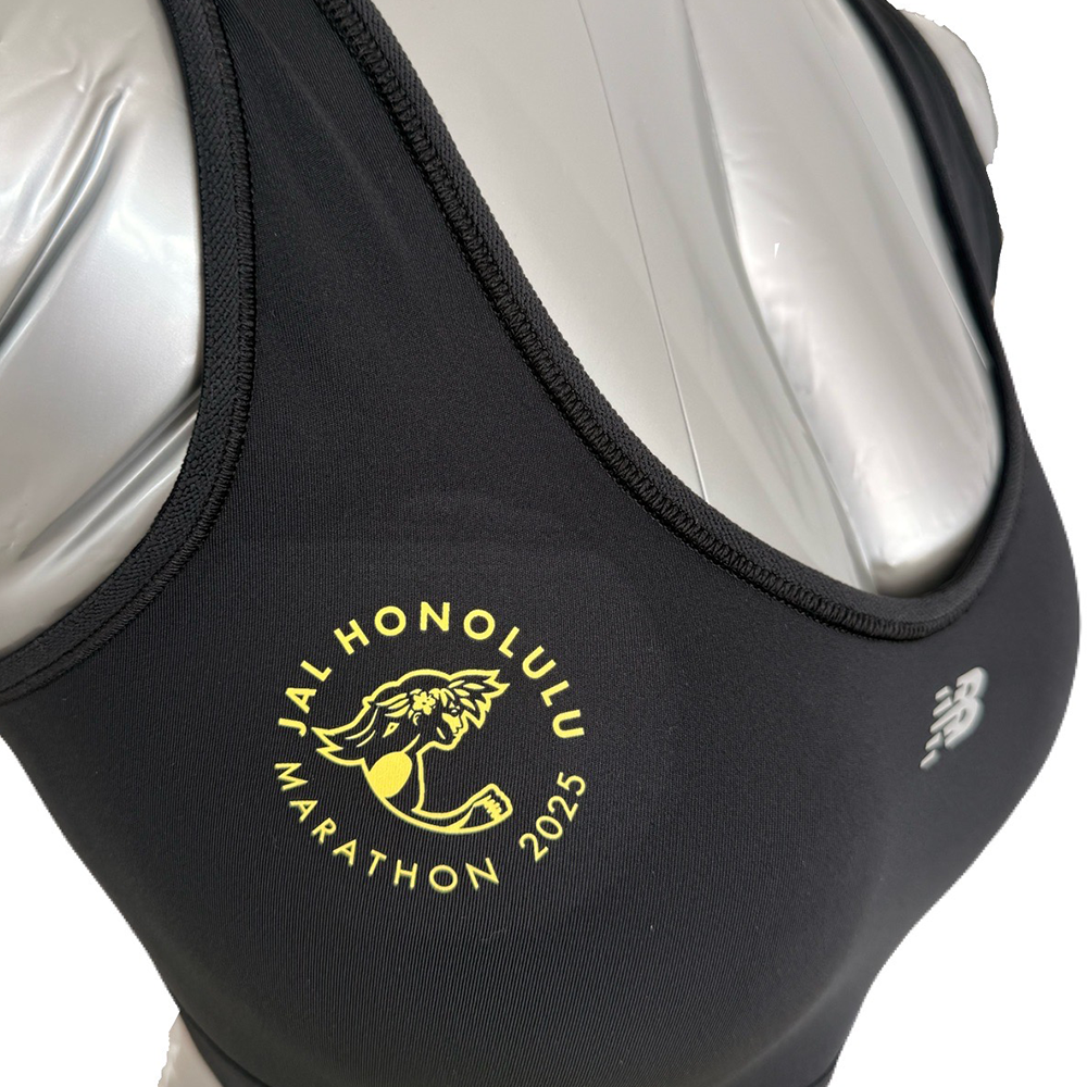 【ニューバランス製】<br>JALホノルルマラソン 2025<br>ランニングブラ(ブラック)