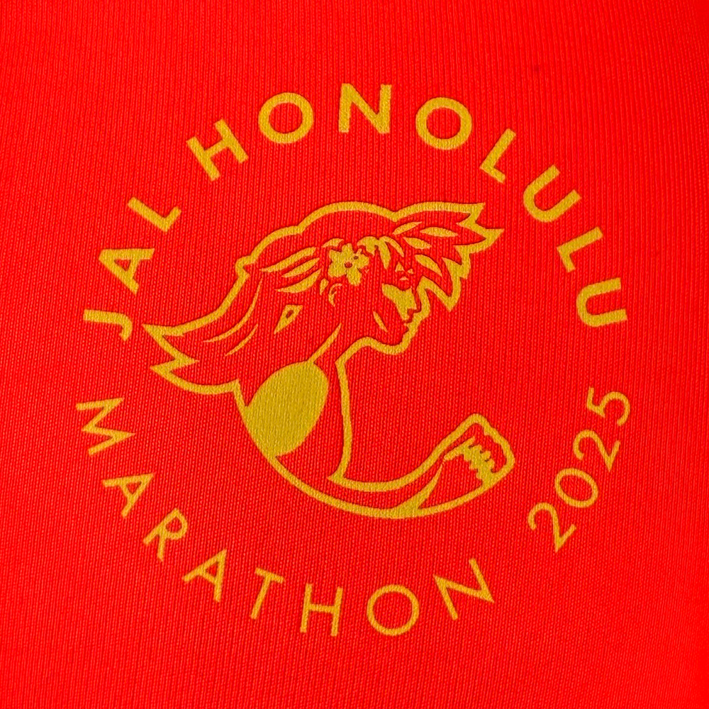 【ニューバランス製】<br>JALホノルルマラソン 2025<br>ランニングブラ(Urgent Red)
