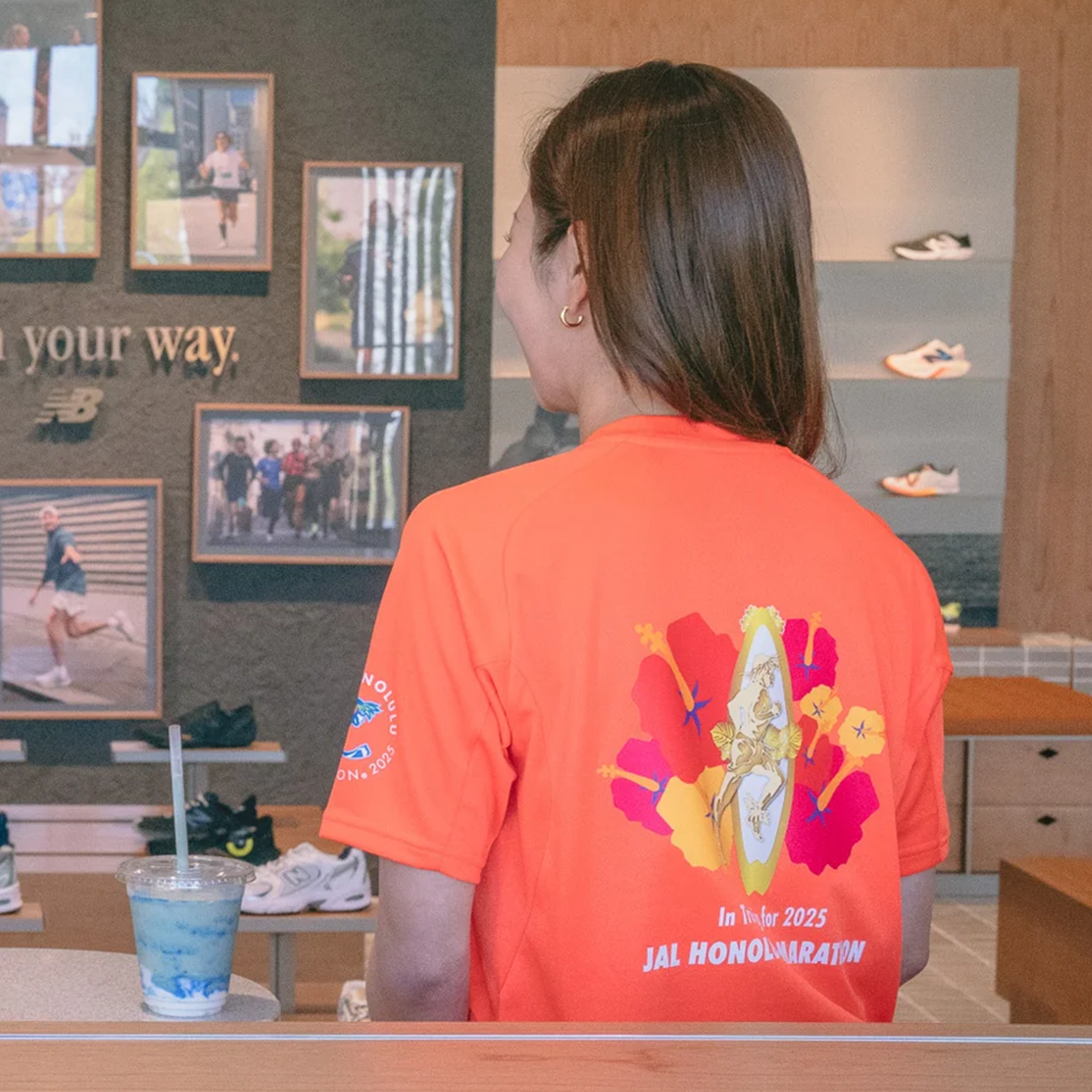 New Balance Honolulu Marathon original training T-shirt
