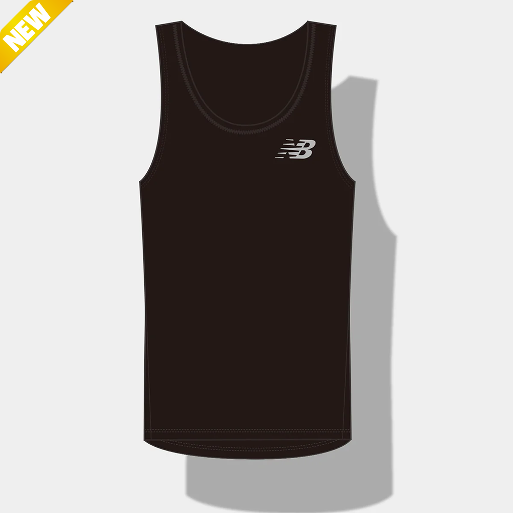 【ニューバランス製】<br>JALホノルルマラソン 2025<br>Men's Sport Essentials シングレット（ブラック）