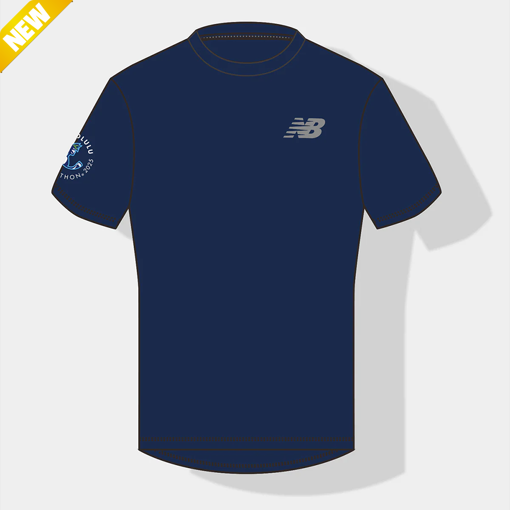 【ニューバランス製】<br>JALホノルルマラソン 2025<br>オフィシャルランニングTシャツ<br>ウィメンズモデル(ネイビー)