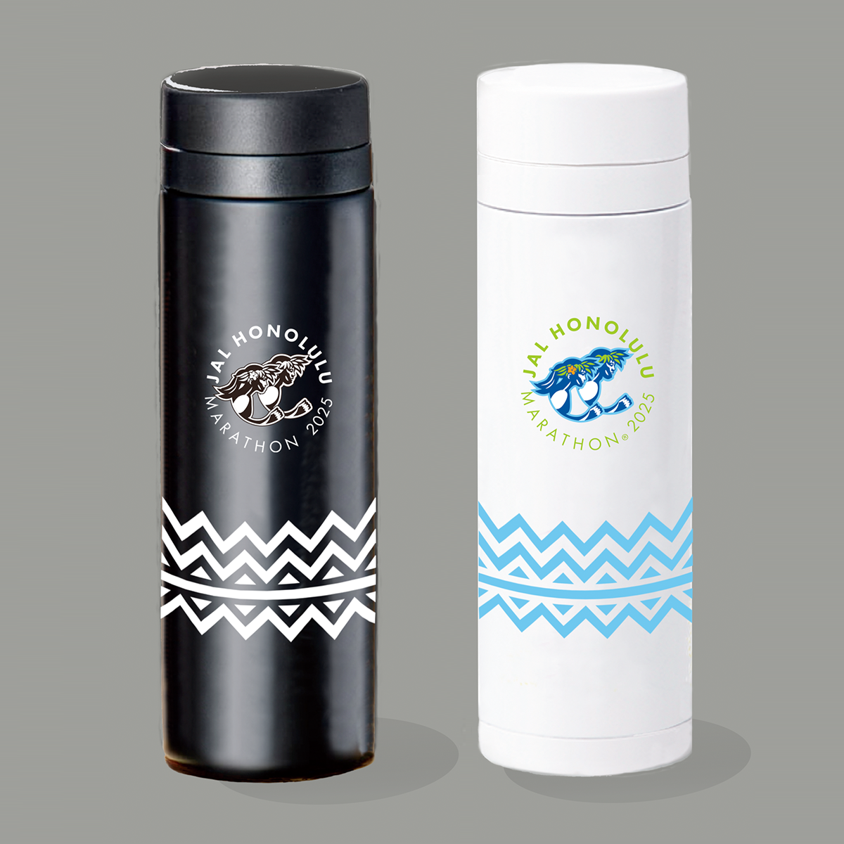 JALホノルルマラソン オリジナル サーモステンレスウォーターボトル(500ml)<br>King’s Runnerロゴ